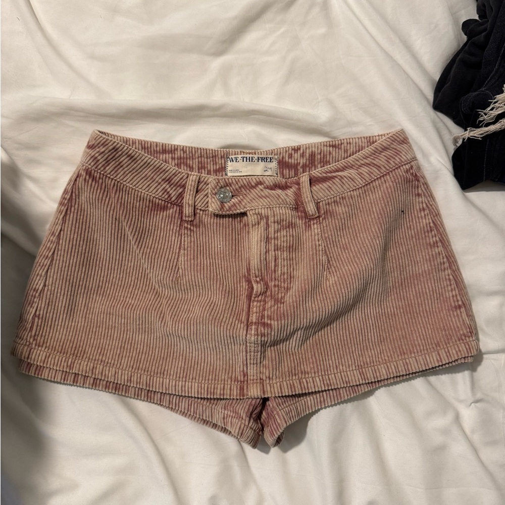 Free People Corduroy Shorts in Pink